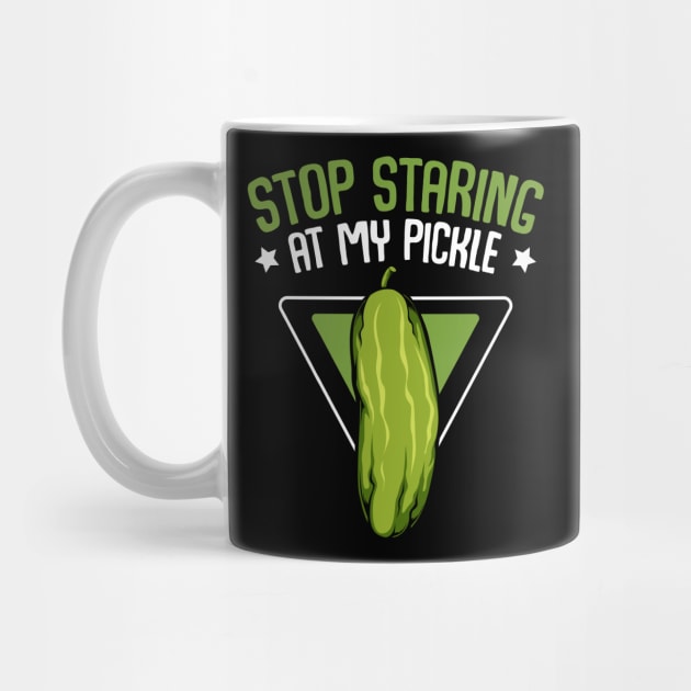 Pickle - Stop Staring At My Pickle - Funny Vegan Vegetable Pun by Lumio Gifts